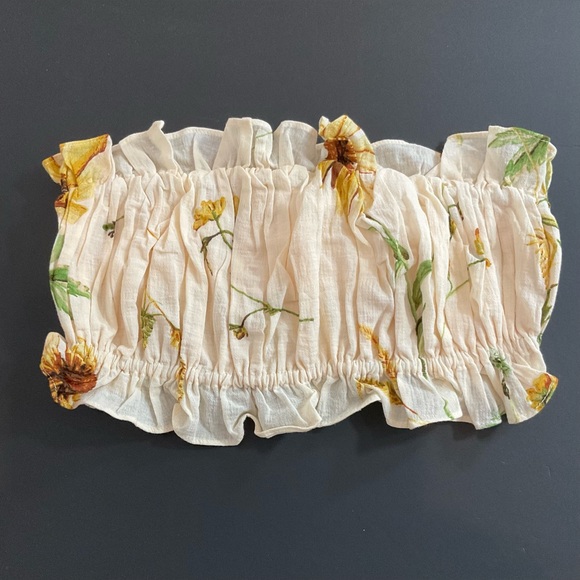 🛑🛑🛑WILD FLOWERS TUBE TOP - Picture 3 of 9